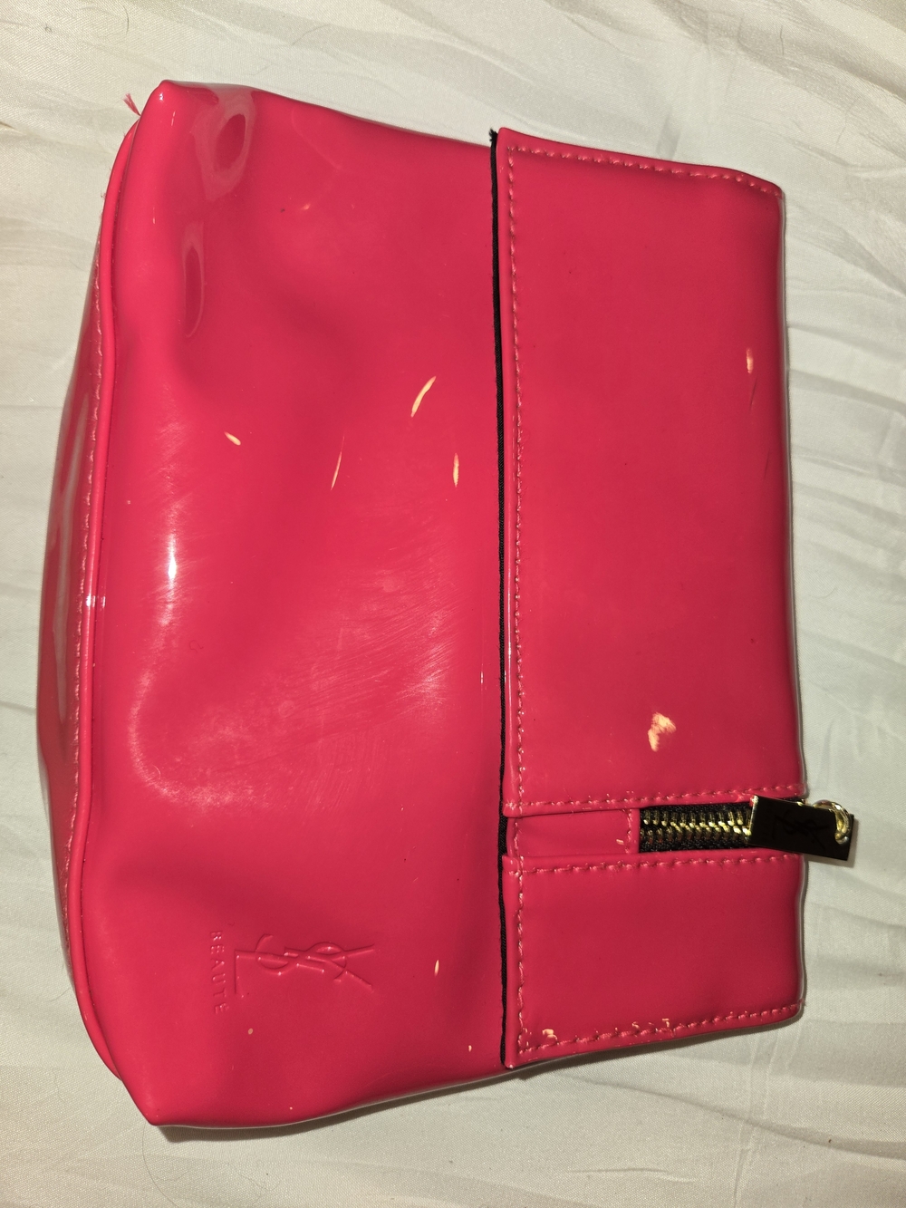 Ysl Hot Pink Patent Women's Clutch - Unbranded